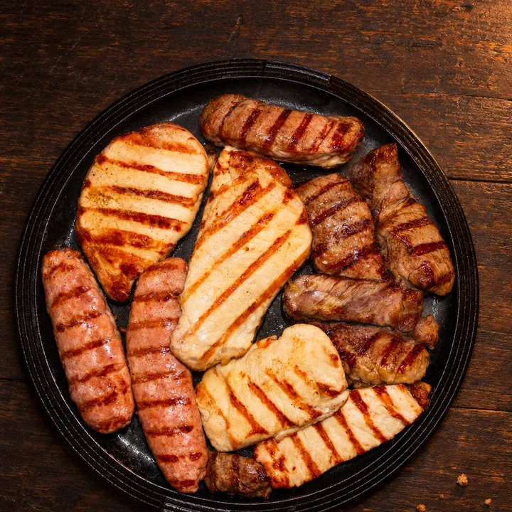 Gemischte Grillplatte für 2 Personen